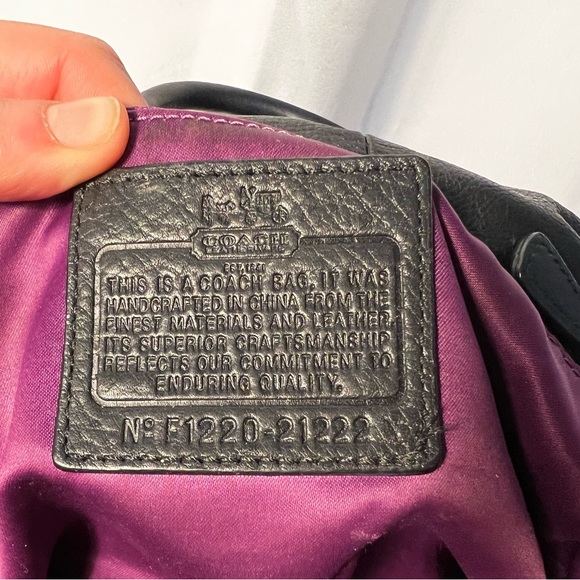 Authentic Coach Leather Bowler Bag - Picture 2 of 3